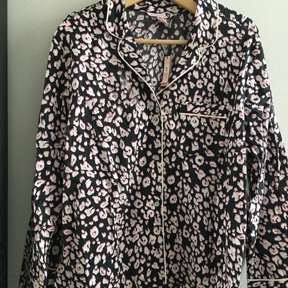 Victoria secret 100% cotton leopard print top - Picture 1 of 6